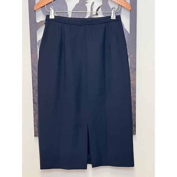 Vintage Giorgio Armani Wool Long Pencil Skirt - Picture 2 of 12
